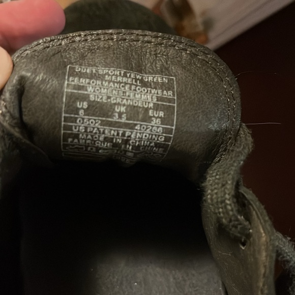 MERRELL Duet Sport Yew Green Suede Lace Up Sneaker - Picture 5 of 5